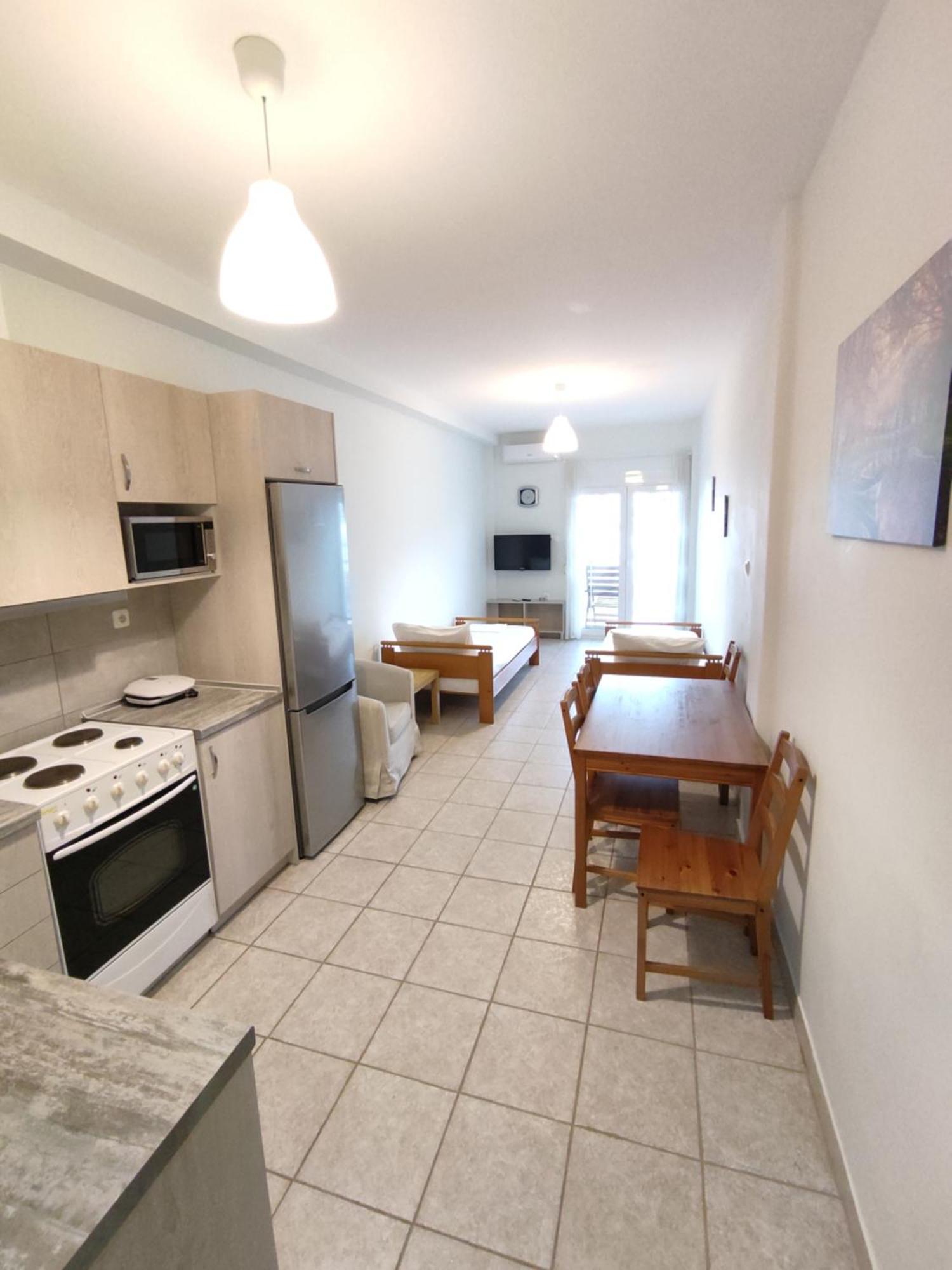Sea View Apartments Nikos Néa Péramos Bagian luar foto